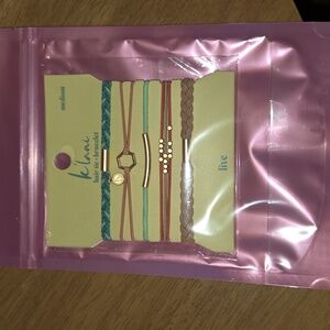 k'lani Live Hair Tie Bracelets Set of 5